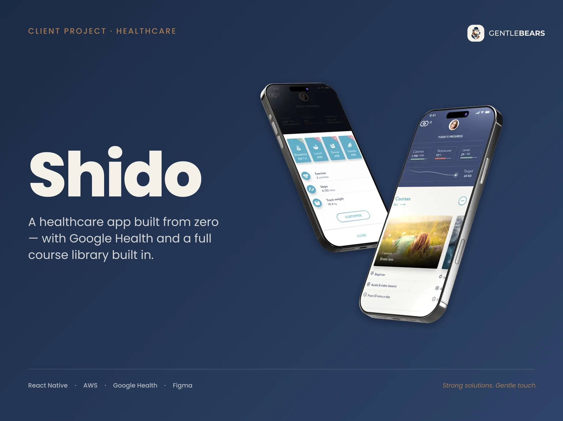 Shido — case study title slide